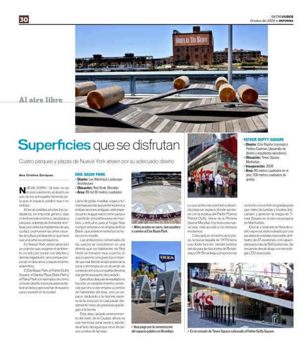 Espacios Públicos Reforma